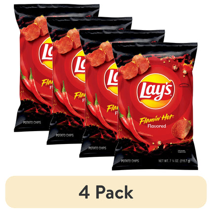 Lay'S Potato Chips Flamin' Hot Flavored, 7.75 Oz. Bag