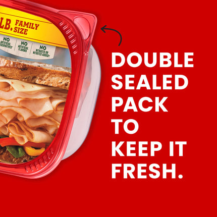 Hillshire Farm Ultra Thin Sliced Honey Roasted Turkey Breast Deli Lunch Meat, 16 Oz Plastic Tub