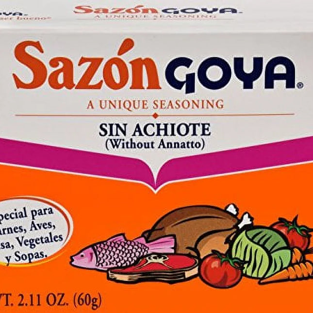 Goya Sazon without Annatto Seasoning, 2.11 Oz
