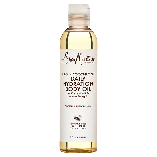 Sheamoisture Daily Hydration Body Oil Virgin Coconut Oil for Dry Skin, 8 Oz