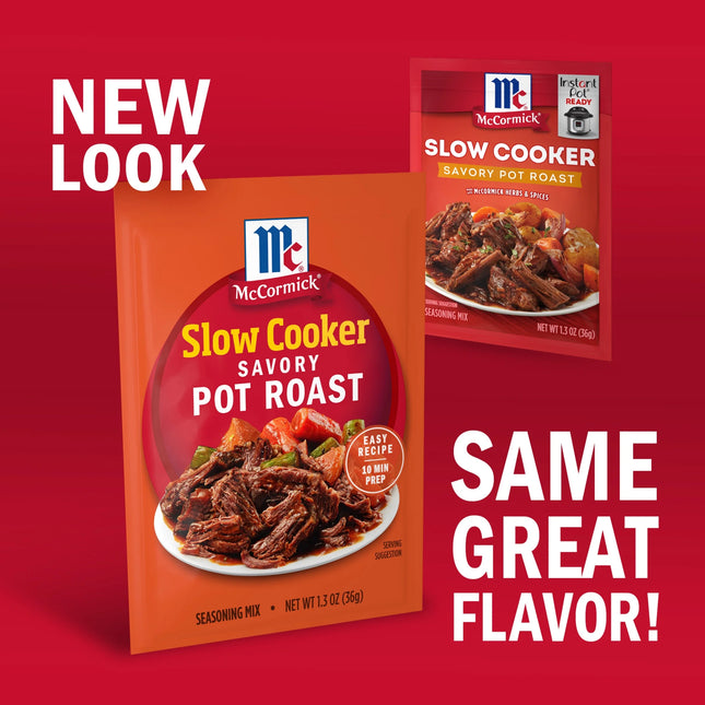 Mccormick Slow Cooker Savory Pot Roast Seasoning Mix, 1.3 Oz Packet