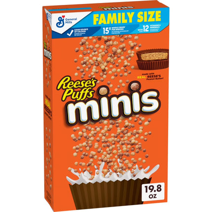 REESE'S PUFFS Breakfast Cereal, Chocolatey Peanut Butter Cereal, 11.5 Oz