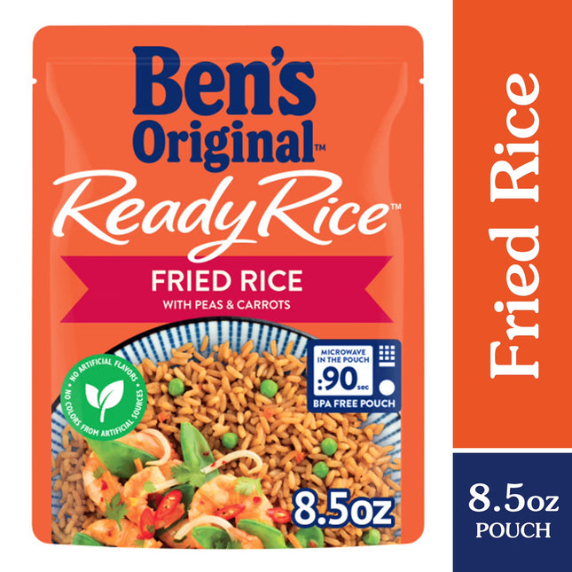 Ben'S Original Ready Rice. Fried Rice, 8.5 Oz. Pouch. Microwaves in Just 90 Seconds! Ready to Heat and Eat.