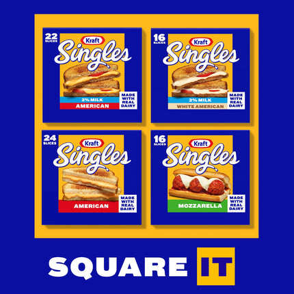 Kraft Singles American Cheese Slices, 24 Ct Pk, Refrigerated