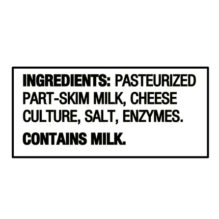 Great Value Low-Moisture Part-Skim Deli Style Sliced Mozzarella Cheese, 8 Oz Package, 12 Slices