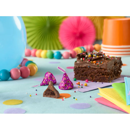 Hershey'S Kisses Rainbow Brownie Flavored Candy, Share Pack 9 Oz