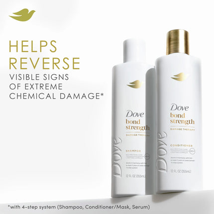 Dove Shampoo Bond Strength with Bio-Protein Care Technology & Peptide Complex, 12 Oz