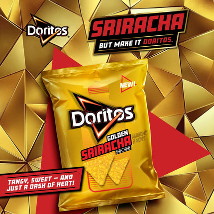 Doritos Tangy and Sweet Golden Sriracha Tortilla Chips, 9.25 Ounce Bag