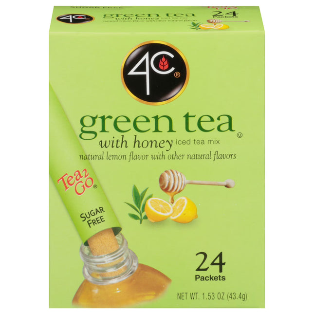 4C  Green Tea with Honey Sticks 24 Packets