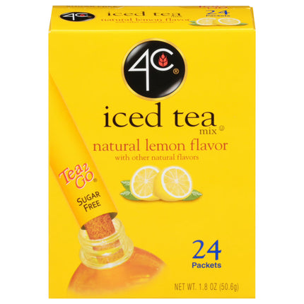 4C Totally Light Natural Lemon Iced Tea Mix, 24ct