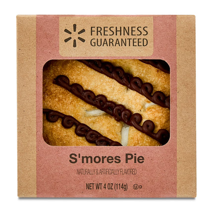 Old Fashioned  4" S'mores Mini Baked Pie, 4 oz,(Aluminum Container)