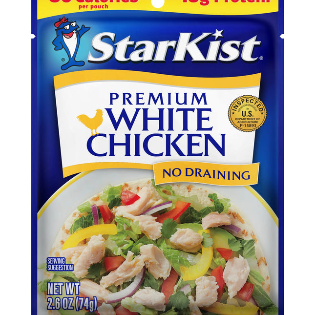 Starkist Premium White Chicken, 2.6 Oz Pouch