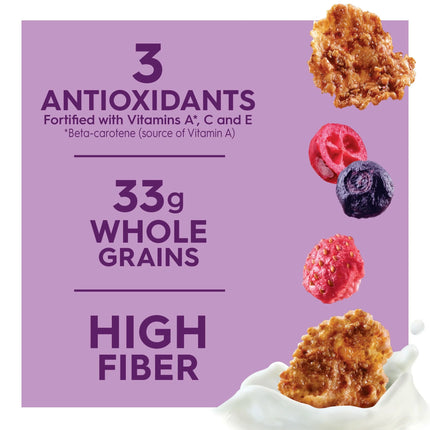 Kellogg'S Special K Triple Berry Blend Breakfast Cereal, Family Breakfast, Fiber Cereal, Berries and Dark Chocolate, 14.7Oz Box (1 Box)