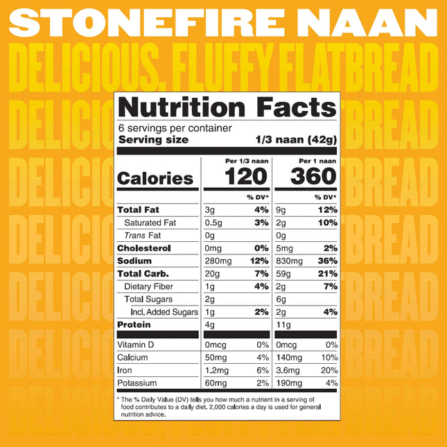 Stonefire® Roasted Garlic Naan, 8.8 Oz, 2 Count