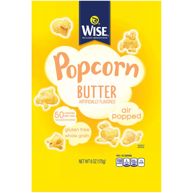 Wise Air Popped Butter Popcorn, 6 Oz.