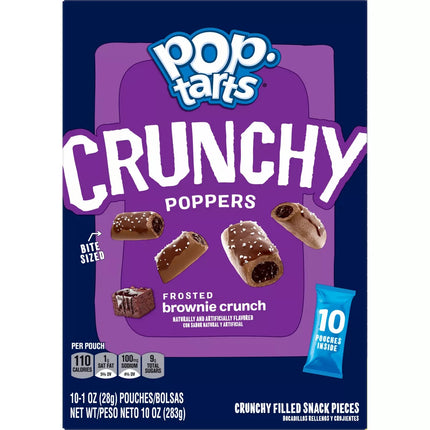Pop-Tarts Crunchy Poppers Frosted Brownie Crunch - 10Ct / 10Oz