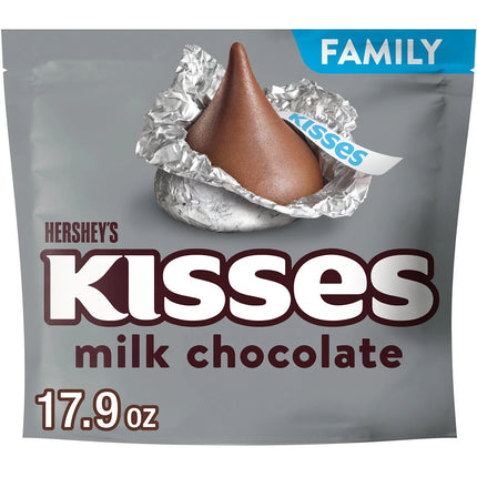 Hershey'S Kisses Milk Chocolate Candy, Family Pack 17.9 Oz