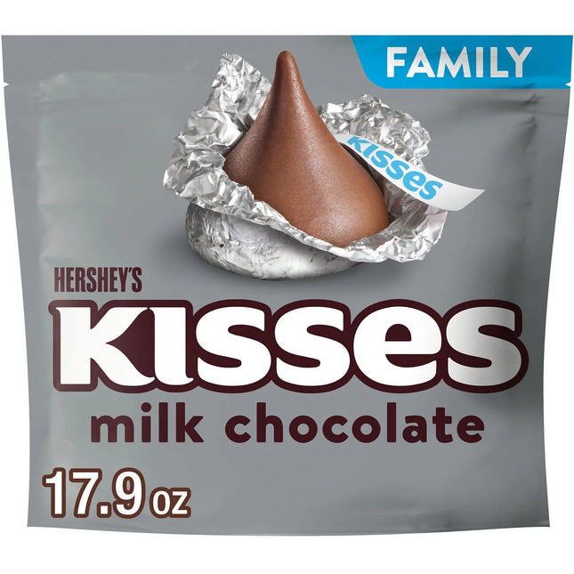 Hershey'S Kisses Milk Chocolate Candy, Family Pack 17.9 Oz