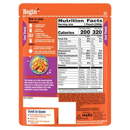 Ben'S Original™ Ready Rice™, Red Beans & Rice, 8.5 Oz. Pouch