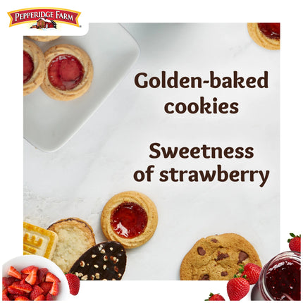 Pepperidge Farm Verona Strawberry Thumbprint Cookies, 6.75 Oz Bag (18 Cookies)