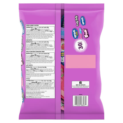 Halloween Core Winners Variety Bag, Trick-Or-Treat Candy, NERDS Gummy Clusters, Sweetarts, Trolli, Laffy Taffy and NERDS, 30 Pieces, 10.64 Ounce Bag