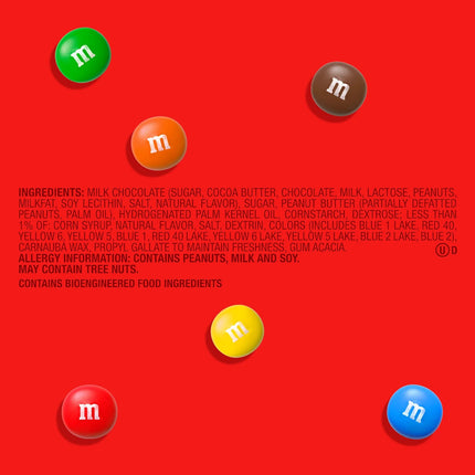 M&M'S Summer Peanut Butter Candy, Party Size - 38 Oz Resealable Bag