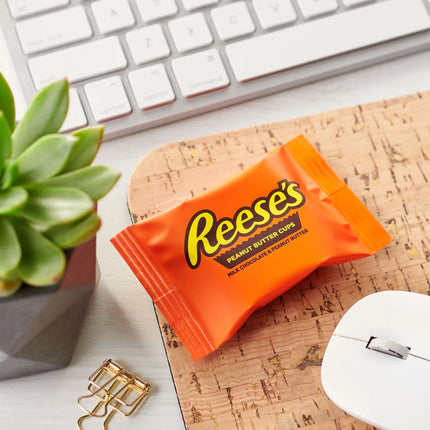 Reese'S Milk Chocolate Snack Size Peanut Butter Cups Candy, Bag 10.5 Oz