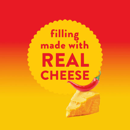 RITZ Bits Spicy Queso Cheese Sandwich Crackers, Snacks for Kids and Adults, Lunch Snacks, 8.8 Oz