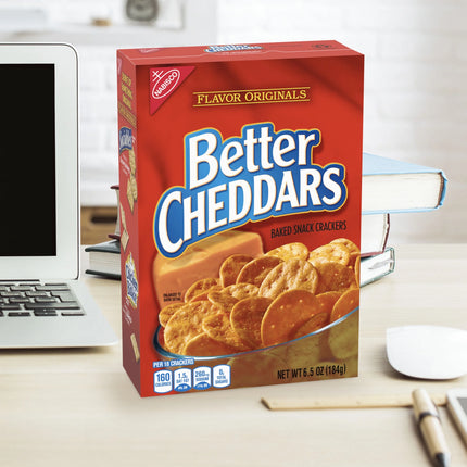 Better Cheddars Baked Snack Cheese Crackers, 6.5 Oz