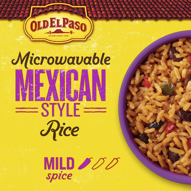 Old El Paso Rice, Mexican Style Rice, Microwavable Pouch, 8.8 Oz