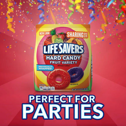 Life Savers Hard Candy Fruit Variety Candy Bag, Sharing Size, 14.5 Oz, 108 Ct