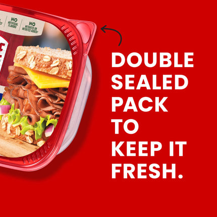 Hillshire Farm Ultra Thin Sliced Roast Beef Deli Lunch Meat, 7 Oz Plastic Tub