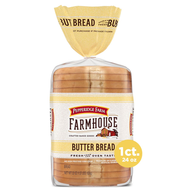 Pepperidge Farm Farmhouse Butter Bread, 22 Oz Loaf