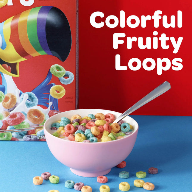 Kellogg'S Froot Loops Breakfast Cereal, Fruit Flavored, Breakfast Snacks with Vitamin C, Original, 32.1Oz Bag (1 Bag)