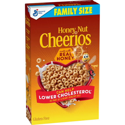 Honey Nut Cheerios, Heart Healthy Gluten Free Breakfast Cereal, 10.8 Oz