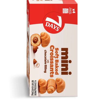 7Days Mini Croissants, Chocolate, Breakfast on the Go, Non-Gmo (Pack of 4)