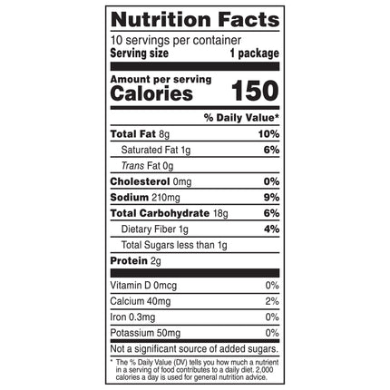 Doritos Nacho Cheese Tortilla Snack Chips, 1Oz, 10 Count Bags