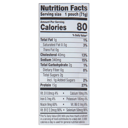Bumble Bee Applewood Smoke Naturally Flavored Light Tuna, Wild Caught, Gluten Free, 15G Protein per Serving, Ready to Eat, Shelf Stable Pouch, 2.5 Oz