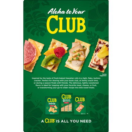 Club Sweet Hawaiian Crackers, Lunch Snacks, 13.7 Oz