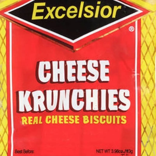 Cheese Krunchies Real Cheese Biscuits, 3.98 Oz- Excelsior