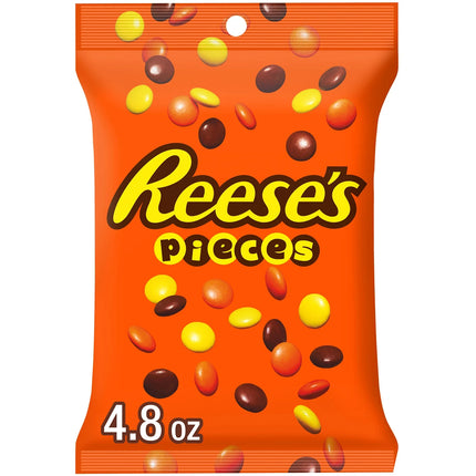 REESE'S PIECES Peanut Butter in a Crunchy Shell Candy Bag, 4.8 Oz