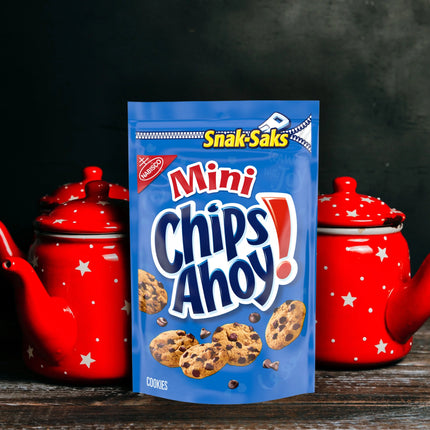 CHIPS AHOY! Mini Original Chocolate Chip Cookies, Snak-Saks, 8 Oz
