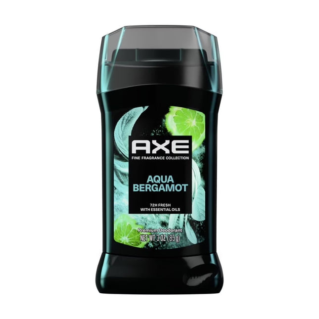Axe Deodorant Stick for Men Aqua Bergamot with Sage + Juniper Essential Oils Aluminum-Free, 3 Oz