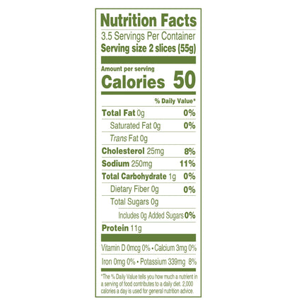 Applegate Naturals, Oven Roasted Turkey Breast Sliced, 50 Cal, 7Oz Tray (Refrigerated)