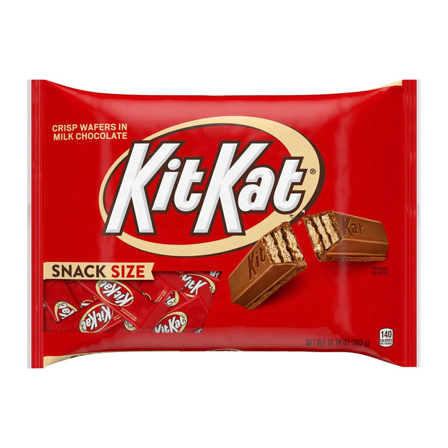 Kit Kat Milk Chocolate Wafer Snack Size Candy, Bag 10.78 Oz