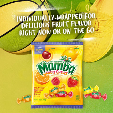 Mamba Fruit Chews Chewy Candy, 3.52 Oz