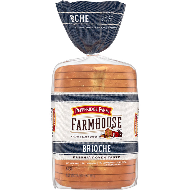 Pepperidge Farm Farmhouse Brioche Bread, 22 Oz Loaf