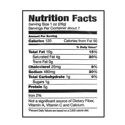 Great Value Hard Salami Lunchmeat, 7 Oz, Re-Sealable Plastic Container, 5 G of Protein per 1 Oz Serving