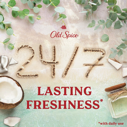 Old Spice Aluminum Free, Men'S Deodorant, Gentleman'S Blend Stick, Eucalyptus with Coconut Oil, 3.0 Oz