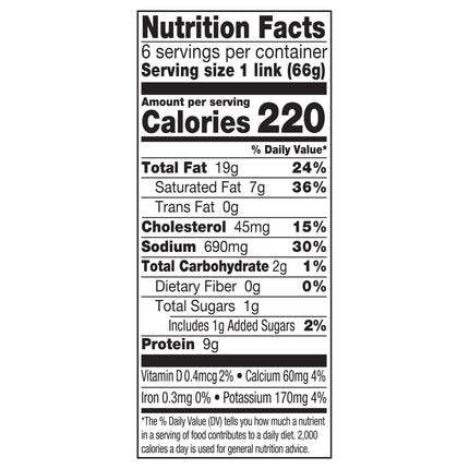 Johnsonville Beddar with Double Cheddar Smoked Pork Sausage & Cheddar Cheese 14Oz Package (Refrigerated)